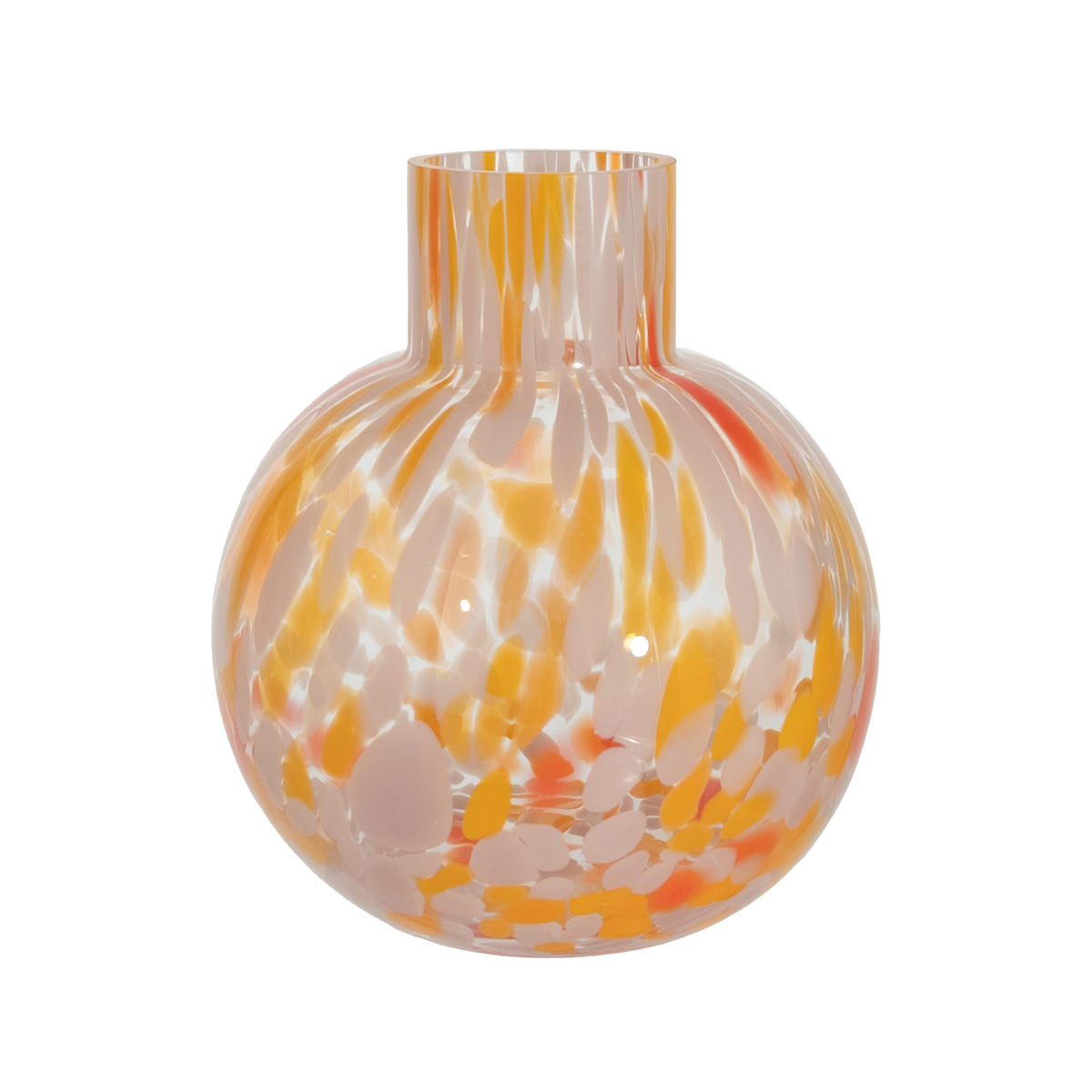 VASE 17 cm  - Orange, Basics, Glas (15/17cm)