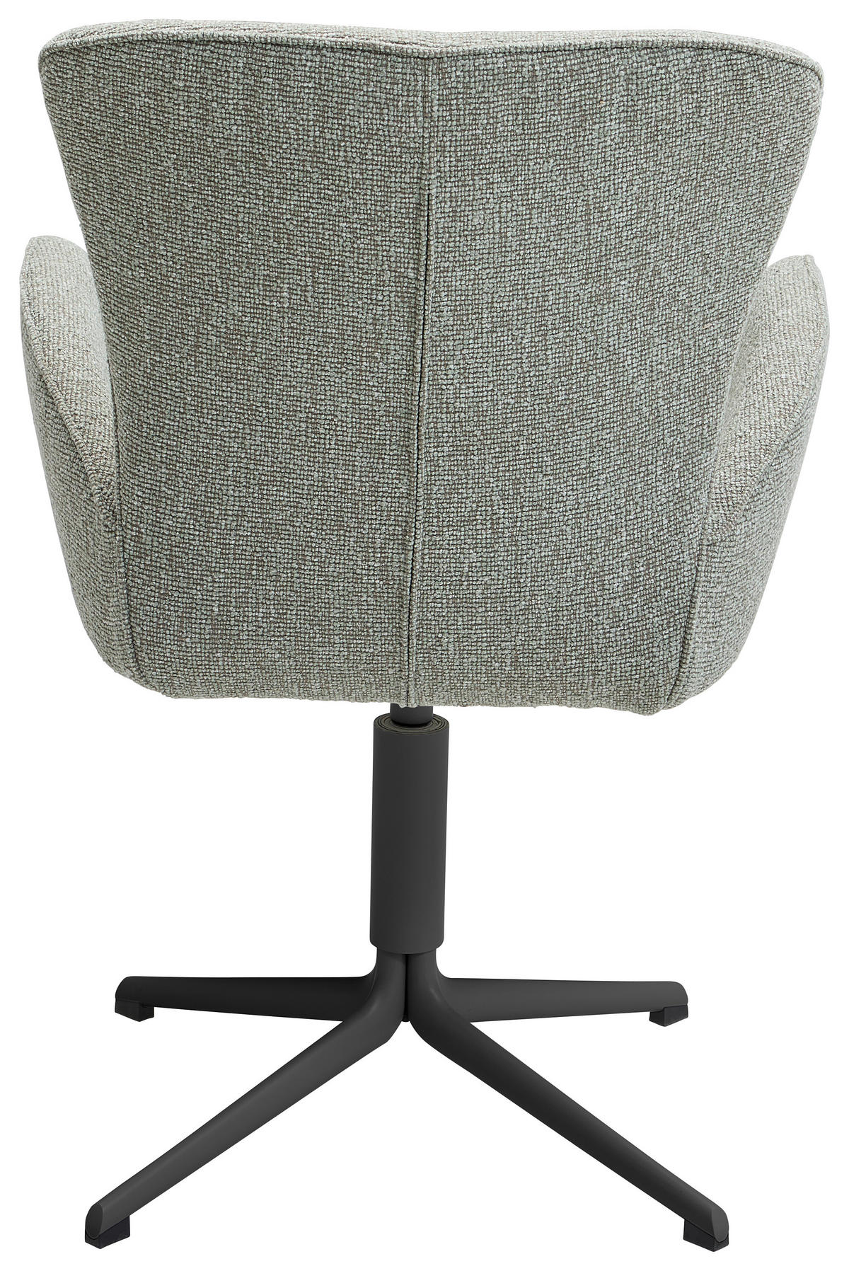 ARMLEHNSTUHL  in Eisen Jacquard, Flachgewebe  - Pastellgrün/Schwarz, Design, Textil/Metall (63/92/63cm) - Valdera