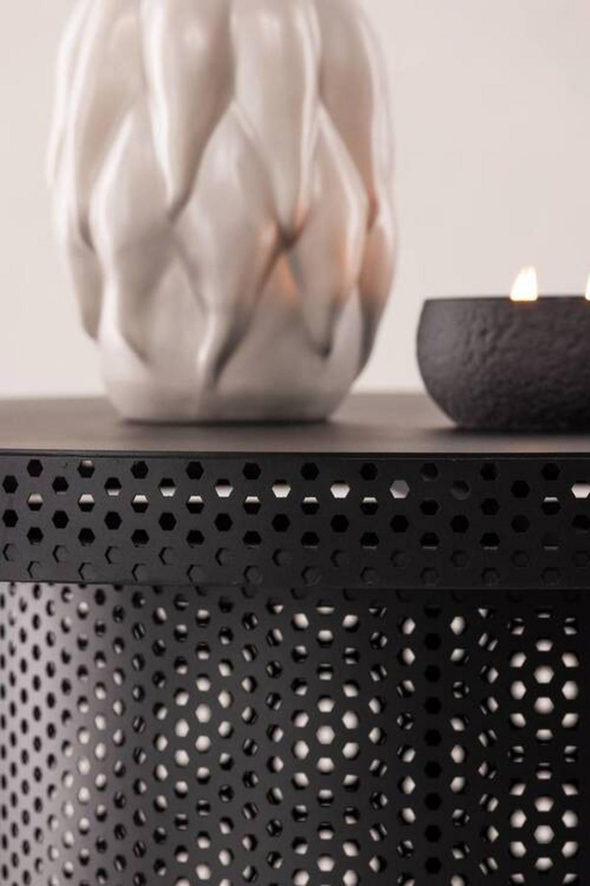 SOFFBORD i metall  - svart, Design, metall (100/43cm) - Lomoco