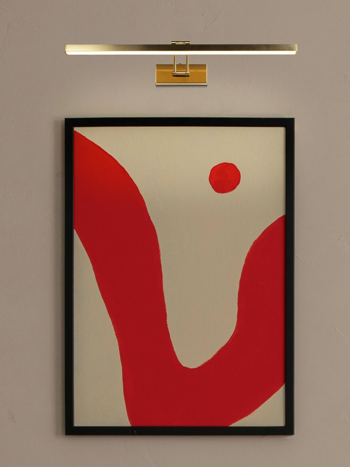 LED-BILDERLEUCHTE 18/60,5 cm   - Messingfarben, Design, Kunststoff/Metall (18/60,5cm) - Searchlight