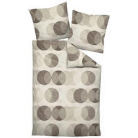 BETTWÄSCHE Palermo Makosatin 155/220 cm  - Taupe/Greige, Design, Textil (155/220cm) - Janine