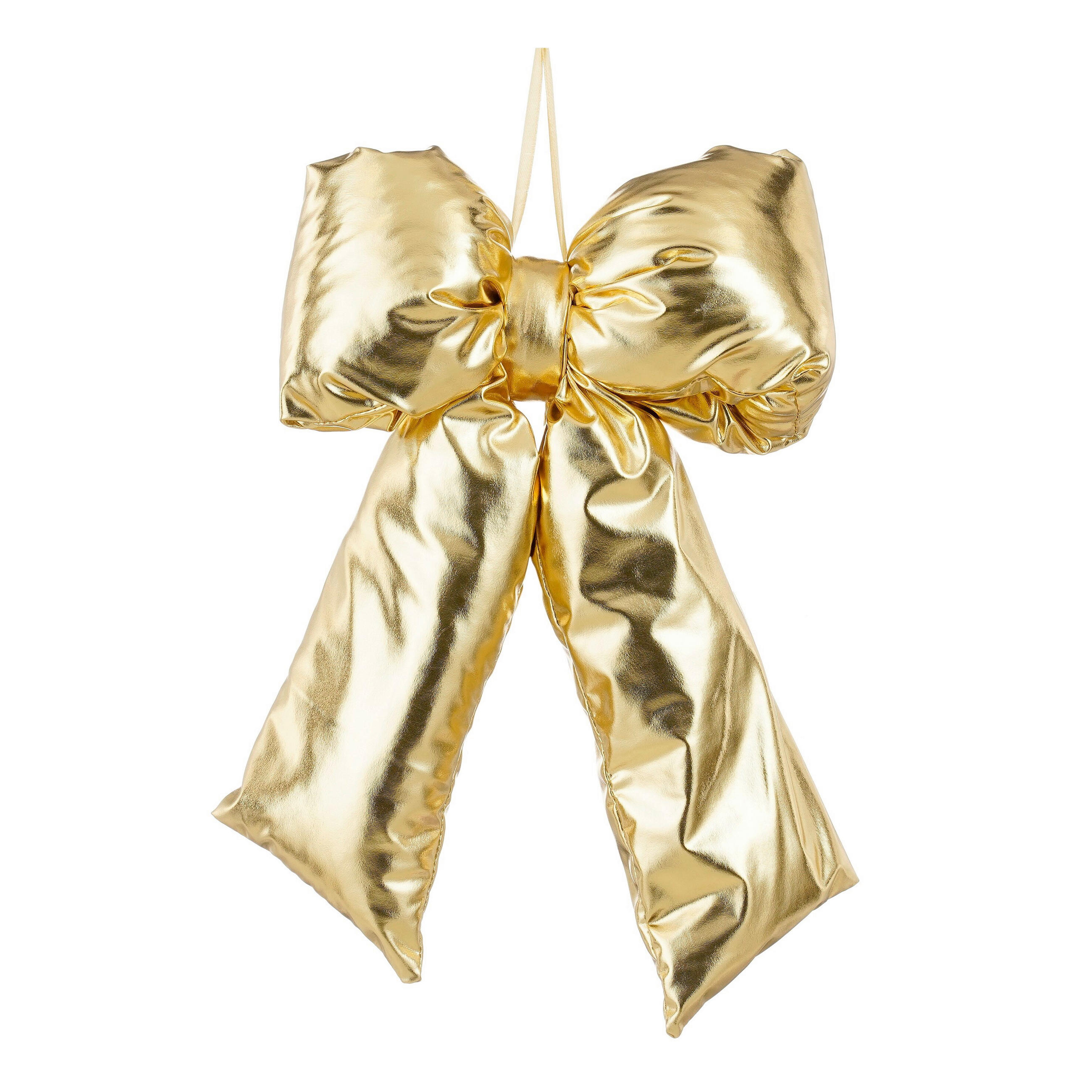 KARÁCSONYFADÍSZ - aranyszínű, Basics, textil (38/27/8cm)