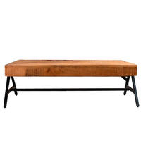 COUCHTISCH in Holz  - Schwarz/Braun, MODERN, Holz/Metall (70/40/120cm) - MID.YOU