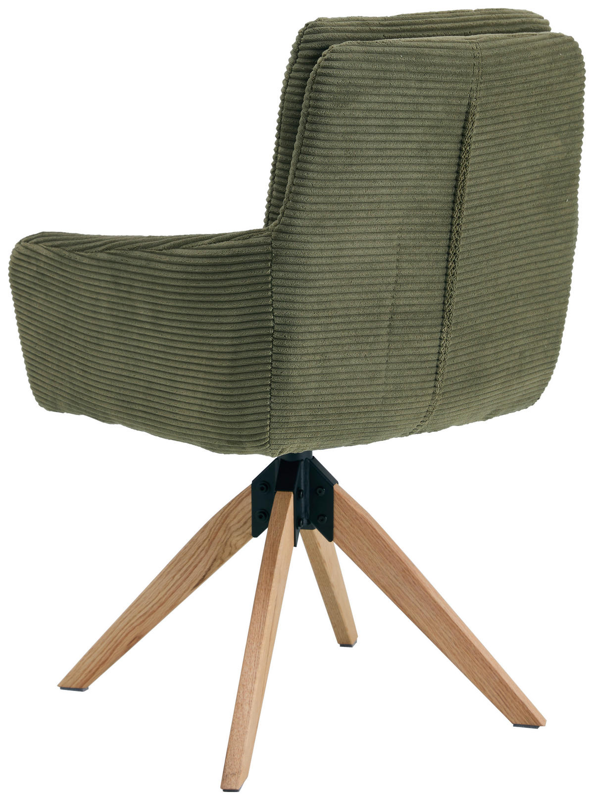 STOLICA S NASLONOM ZA RUKE  zelena  drvo, metal, tekstil      - zelena/prirodne boje, Konvencionalno, drvo/metal (60/93/65,5cm) - Livetastic