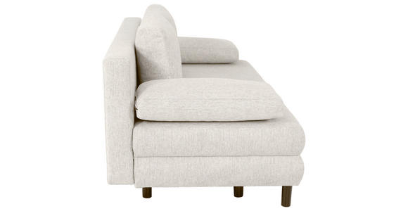 SCHLAFSOFA Lia in Webstoff Creme  - Creme/Schwarz, Design, Textil/Metall (197/84/92,5cm) - Hom`in
