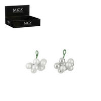 SET KROGLIC ZA BOŽIČNO JELKO - bela, Basics, steklo (2/2/2cm)