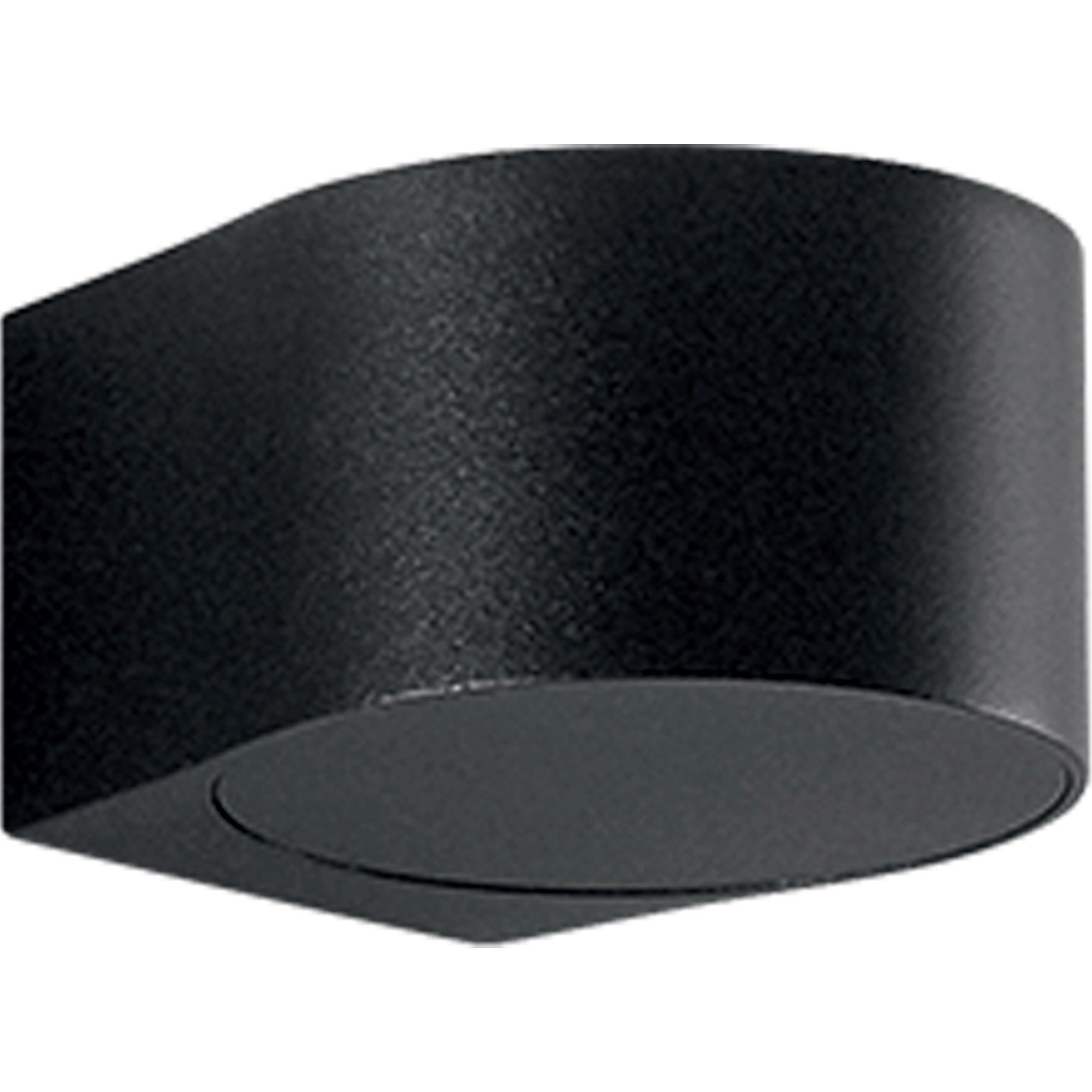 AUßENWANDLEUCHTE Lao 11/12/7 cm   - Schwarz, Design, Glas/Metall (11/12/7cm) - Fabas Luce