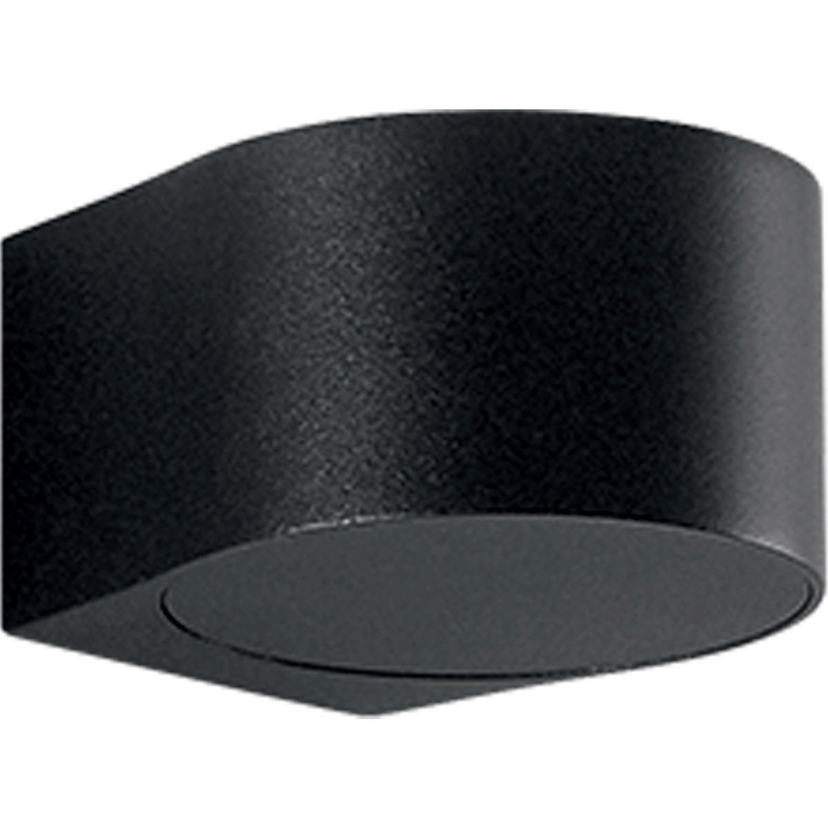 AUßENWANDLEUCHTE Lao 11/12/7 cm   - Schwarz, Design, Glas/Metall (11/12/7cm) - Fabas Luce