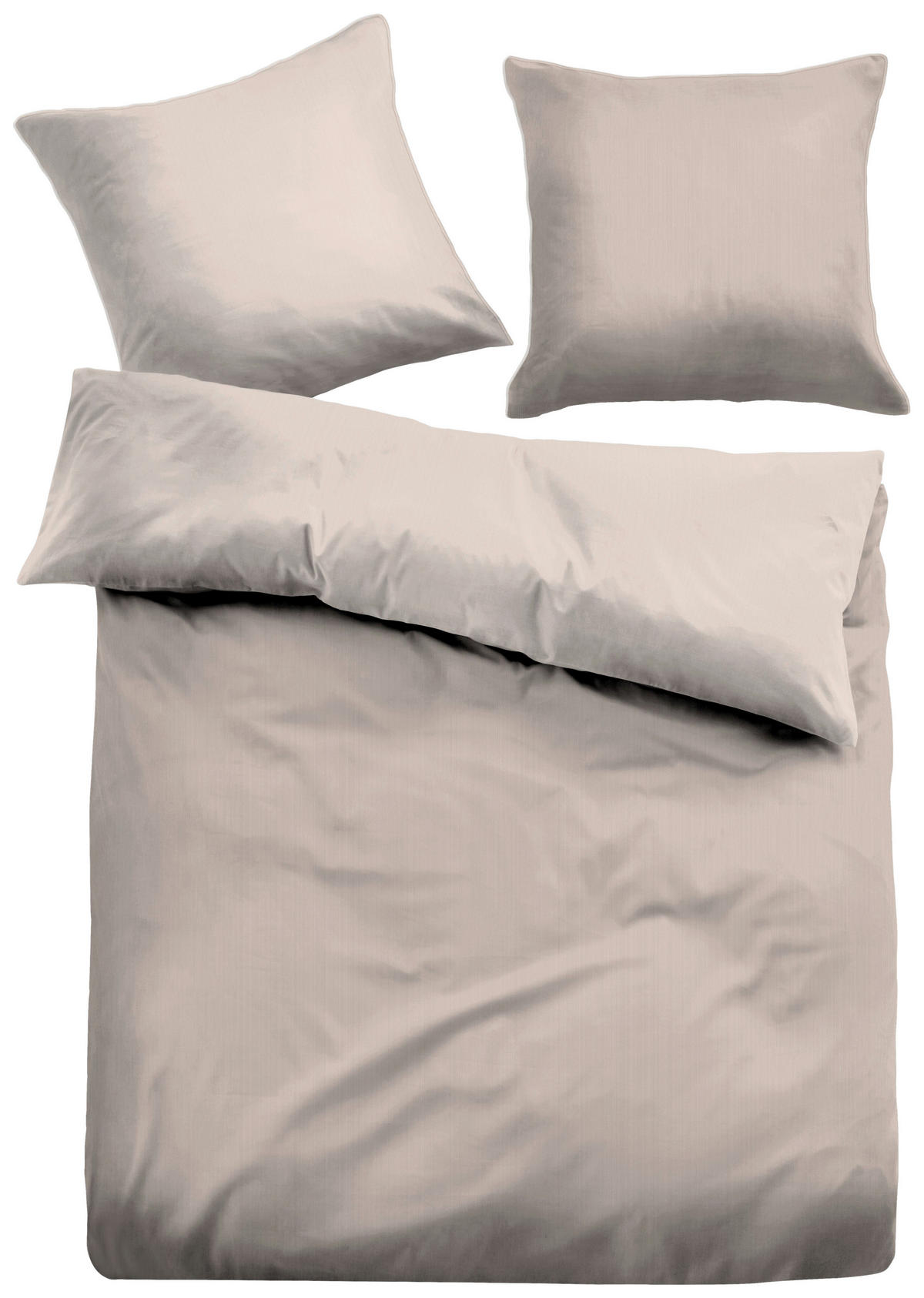 BETTWÄSCHE FINE STRIPES 69940 Satin 135/200 cm  - Beige, KONVENTIONELL, Textil (135/200cm) - Tom Tailor