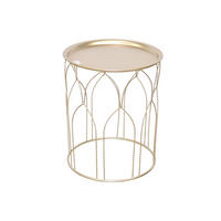 BEISTELLTISCH 44/44/53 cm Goldfarben rund  - Goldfarben, Design, Metall (44/44/53cm) - MID.YOU
