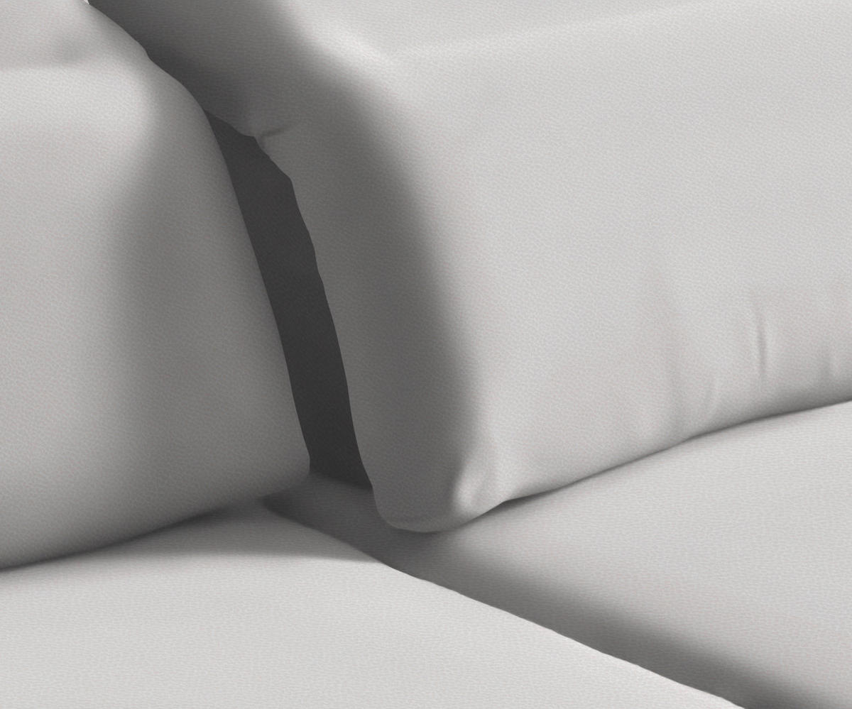 ECKSOFA in Flachgewebe Creme  - Creme/Schwarz, Design, Textil/Metall (289/180cm) - Stylife