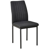 STUHL  in Eisen Mikrofaser Metall, Textil  - Dunkelgrau/Grau, LIFESTYLE, Textil/Metall (44/91/58cm) - Livetastic