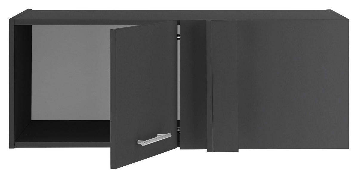 AUFSATZSCHRANK 100/38/68 cm   - Chromfarben/Anthrazit, Design, Holzwerkstoff/Metall (100/38/68cm)
