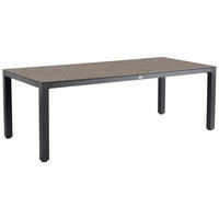 GARTENTISCH 220/100/75 cm Metall, Kunststoff Grau, Anthrazit rechteckig  - Anthrazit/Grau, Basics, Kunststoff/Metall (220/100/75cm) - Tierra Outdoor