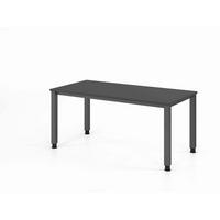 SCHREIBTISCH 160/80/68,5-81 cm Graphitfarben  - Graphitfarben, Basics, Holzwerkstoff/Metall (160/80/68,5-81cm) - Venda