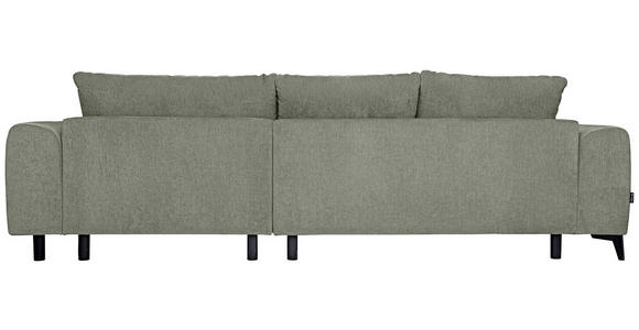 ECKSOFA  in Chenille Mintgrün  279/222 cm  - Schwarz/Mintgrün, KONVENTIONELL, Kunststoff/Textil (279/222cm) - Hom`in