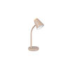 LED-TISCHLEUCHTE - Beige/Braun, Basics, Kunststoff/Metall (36/13/23cm)