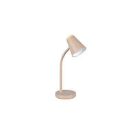 LED-TISCHLEUCHTE - Beige/Braun, Basics, Kunststoff/Metall (36/13/23cm)