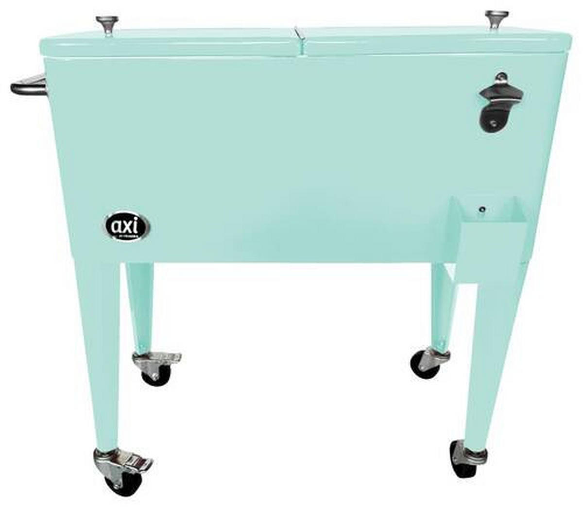 KÜHLBOX RETRO KÜHLER Mintgrün 76 l  - Mintgrün, KONVENTIONELL, Metall (43,00/89,00/92,00cm) - Ambia Garden