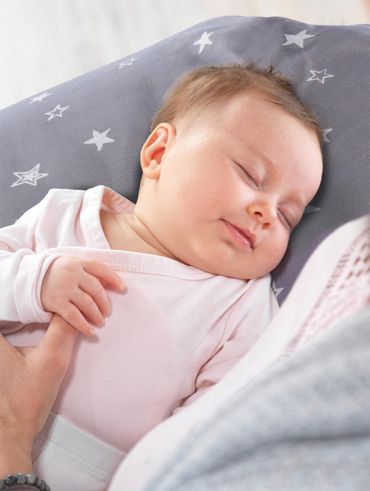 JASTUK ZA DOJENJE  190 cm     - siva/zelena, Basics, tekstil (190cm) - Trendline