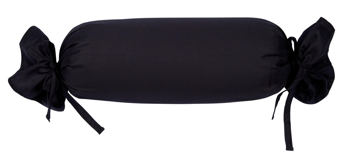NACKENROLLENBEZUG Giacomo 15/40 cm  - Schwarz, Basics, Textil (15/40cm) - Janine