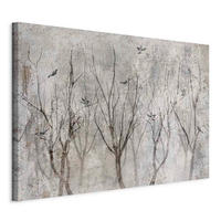 LEINWANDBILD Landschaft und Natur, Abstraktes Schwarz, Grauweiß  - Grauweiß/Schwarz, Basics, Holzwerkstoff/Textil (60/40/1.2cm) - artgeist