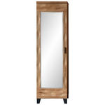 GARDEROBENSCHRANK  in 60/201/38 cm  - Eichefarben/Dunkelgrau, Natur, Holz/Holzwerkstoff (60/201/38cm) - Linea Natura