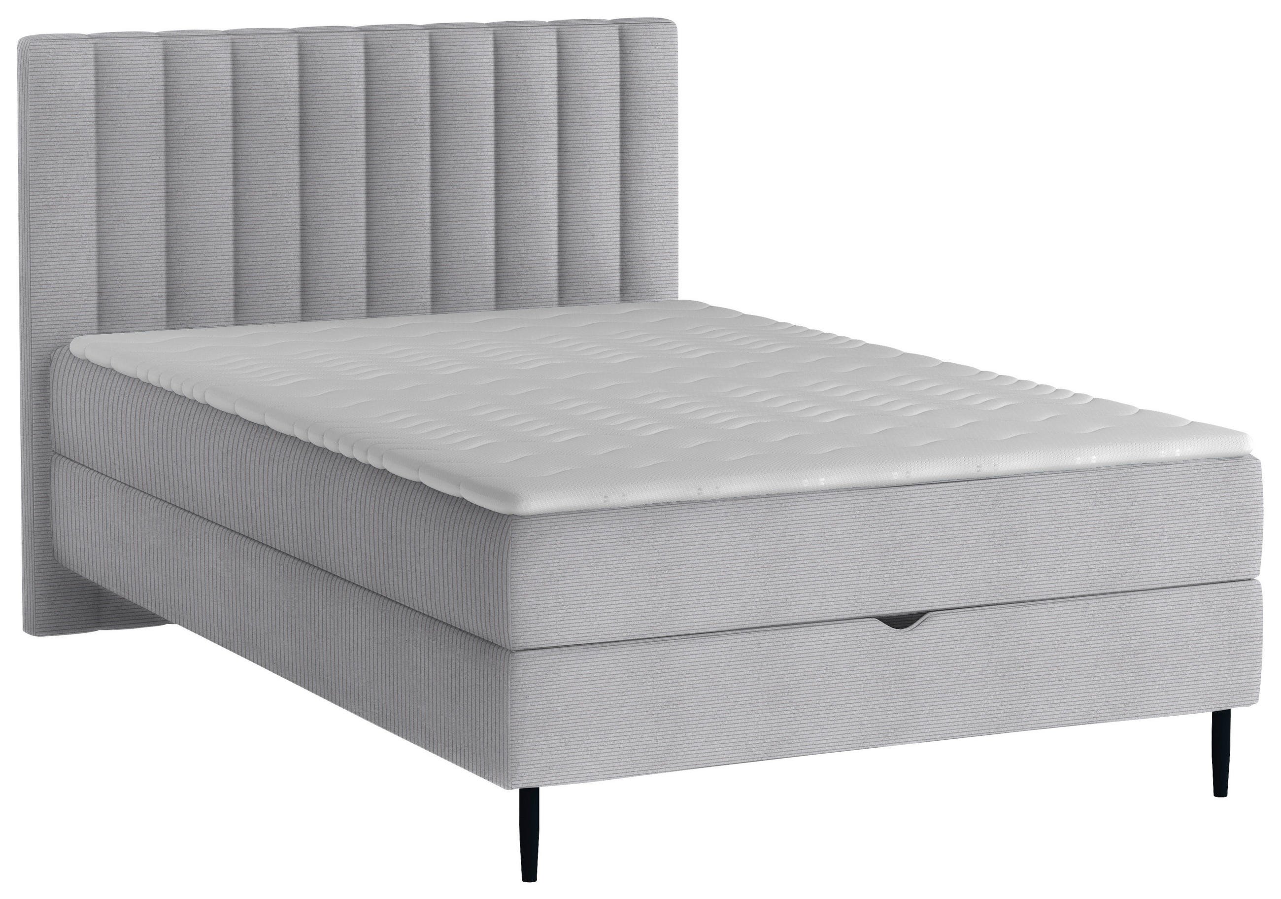 BOXBETT 120/200 cm  in Grau  - Schwarz/Grau, Design, Holz/Holzwerkstoff (120/200cm) - Stylife