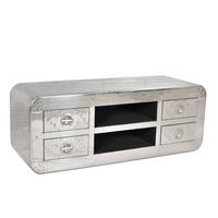 LOWBOARD  140/50/45 cm 4 Schublade(n)  - Silberfarben, Design, Holz/Holzwerkstoff (140/50/45cm) - MID.YOU