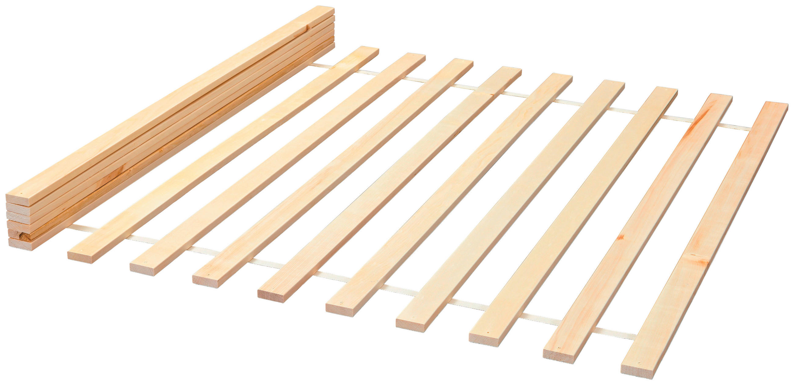 Rollrost 140x200 cm Kiefernholz 13 Leisten