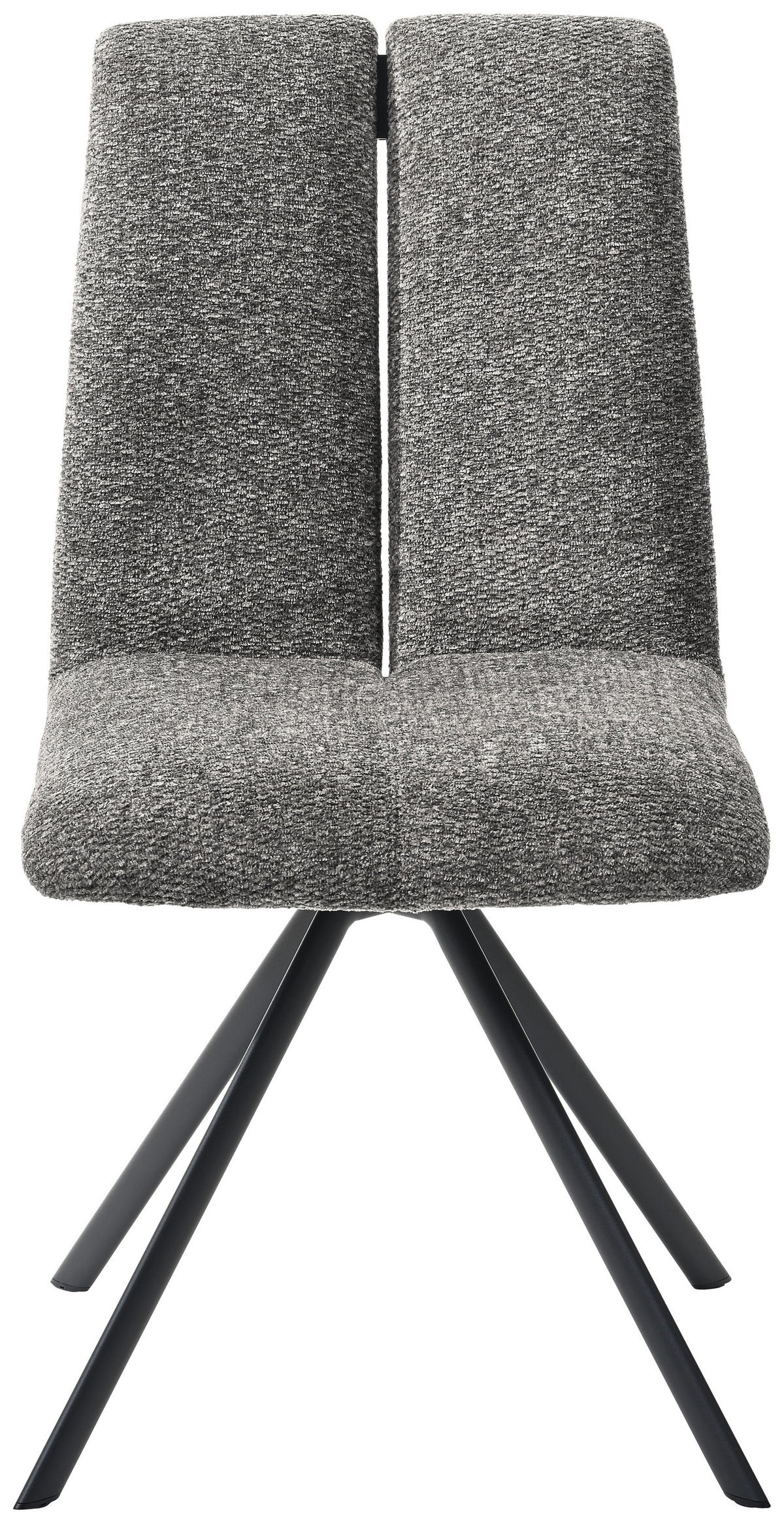 STUHL Stahl Webstoff  - Fango/Anthrazit, Design, Textil/Metall (50/92/64cm) - Venjakob