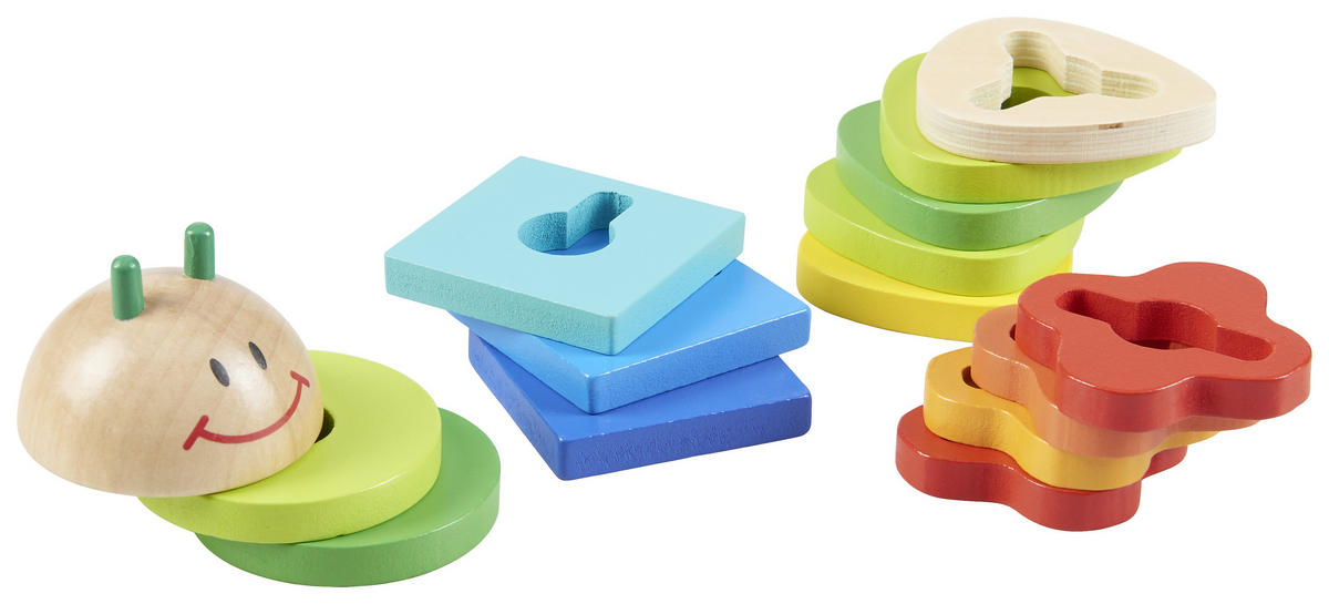 STECKPUZZLE - Multicolor, Basics, Holz/Holzwerkstoff (33/12,5cm) - My Baby Lou