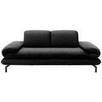2,5-SITZER mit Funktionen Webstoff Anthrazit  - Anthrazit/Schwarz, Design, Textil/Metall (224 (284)/83 (110)/98cm) - LOOKS by W.Joop