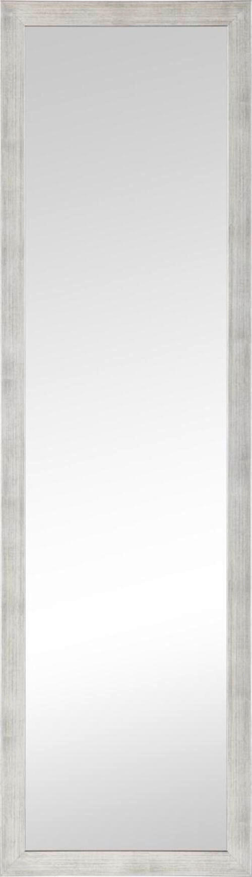 STENSKO OGLEDALO, 36/126/2,5 cm steklo, leseni material  - srebrne barve, Design, steklo/leseni material (36/126/2,5cm) - Carryhome