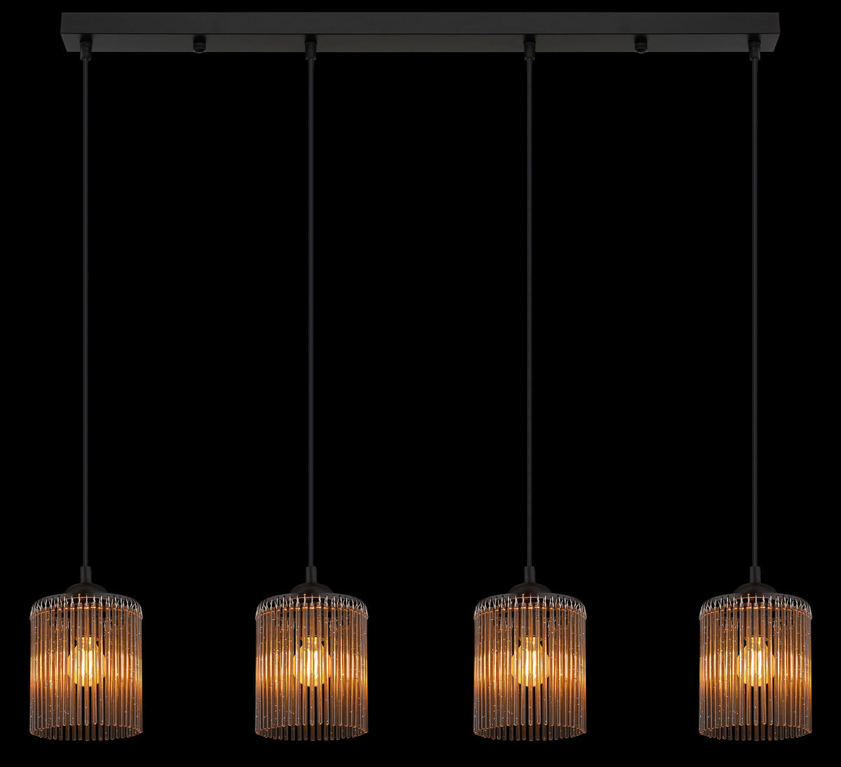 HÄNGELEUCHTE LEEDS 87/12/133 cm   - Schwarz/Grau, Design, Kunststoff/Metall (87/12/133cm)
