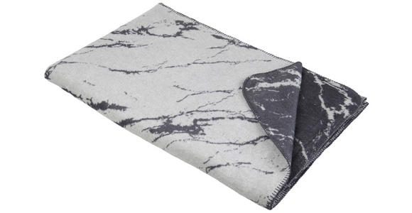 WOHNDECKE LISA 150/200 cm - Anthrazit/Silberfarben, Basics, Textil (150/200cm) - Novel
