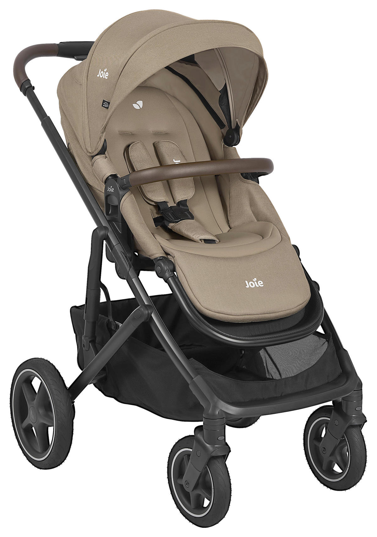 KINDERWAGENSET Elara 4in1  - Beigebraun/Schwarz, Basics, Textil/Metall (64/112/97cm) - Joie