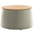 HOCKER in Holz, Textil Naturfarben, Eichefarben - Eichefarben/Naturfarben, Design, Holz/Textil (77/43cm) - Innovation HOCKER in Holz, Textil Naturfarben, Eichefarben - Eichefarben/Naturfarben, Design, Holz/Textil (77/43cm) - Innovation