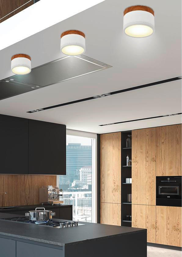 LED-TAKLAMPA 8.8/8.8/6.4 cm  - Basics, metall (8.8/8.8/6.4cm)