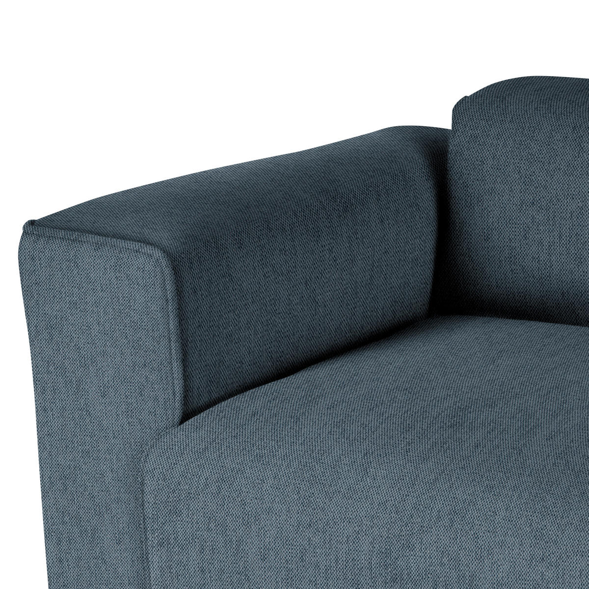 ECKSOFA Anthrazit Webstoff Rücken echt  - Anthrazit/Schwarz, Design, Kunststoff/Textil (171/290cm) - home24