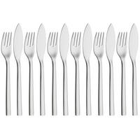 PRIBOR ZA RIBU    12 delova   - boja nerđajućeg čelika, Osnovno, metal (37,6/22,6/2,7cm) - WMF