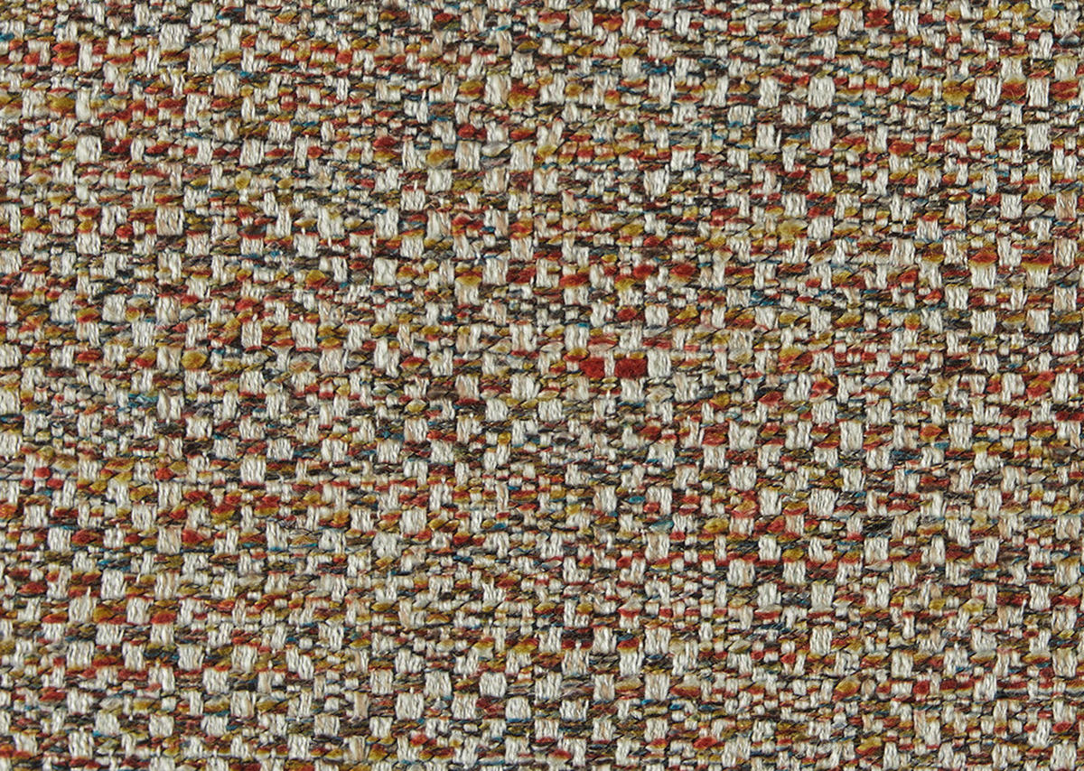 ECKSOFA in Webstoff Braun, Terracotta  - Terracotta/Schwarz, Design, Textil/Metall (290/223cm) - Moderano