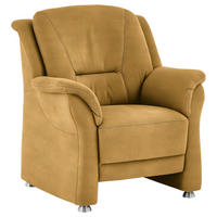 SESSEL in Mikrofaser Gelb  - Gelb/Beige, Konventionell, Textil/Metall (90/100/92cm) - Beldomo Comfort