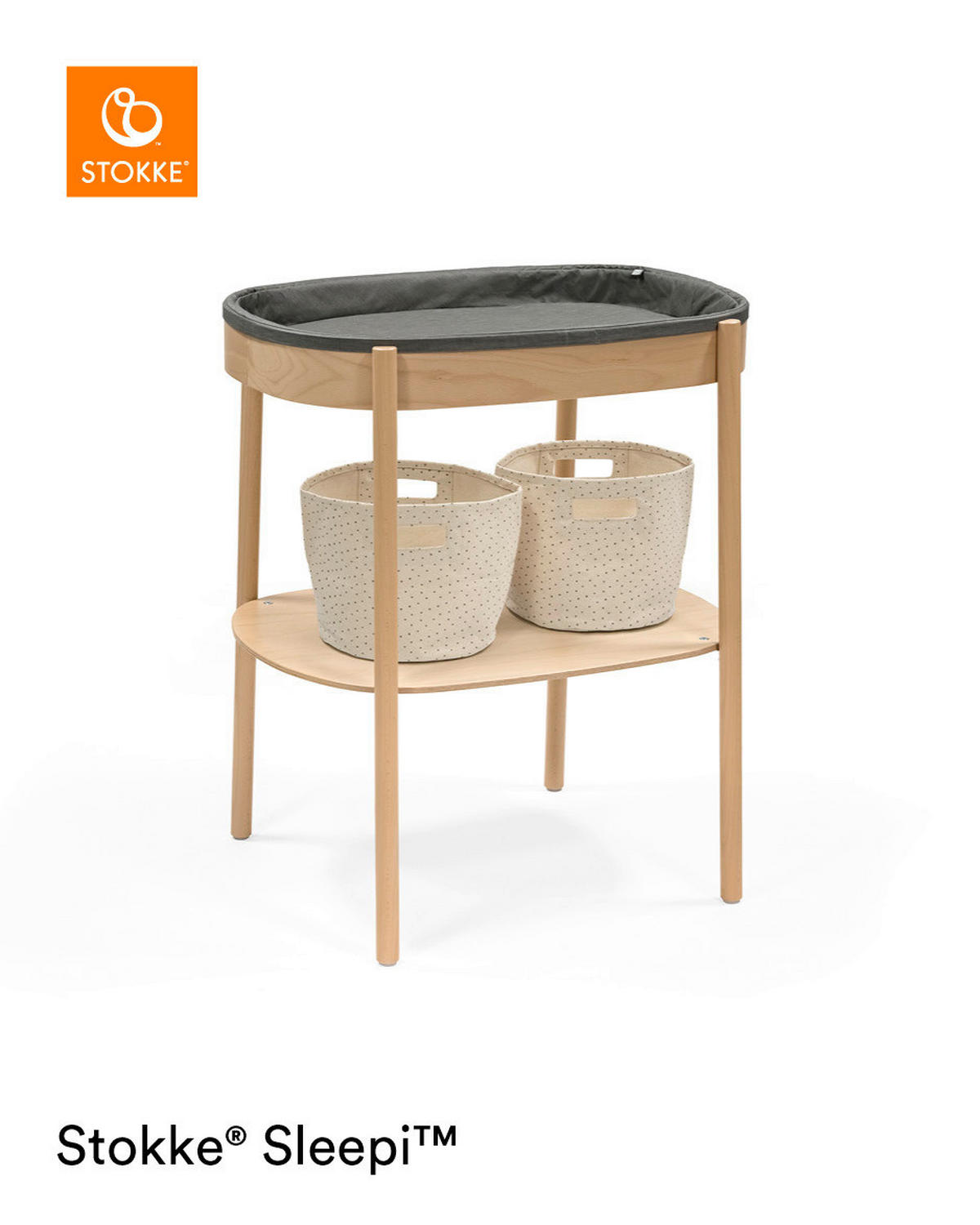 WICKELTISCH  - Basics, Holz/Holzwerkstoff (80/92/54cm) - Stokke