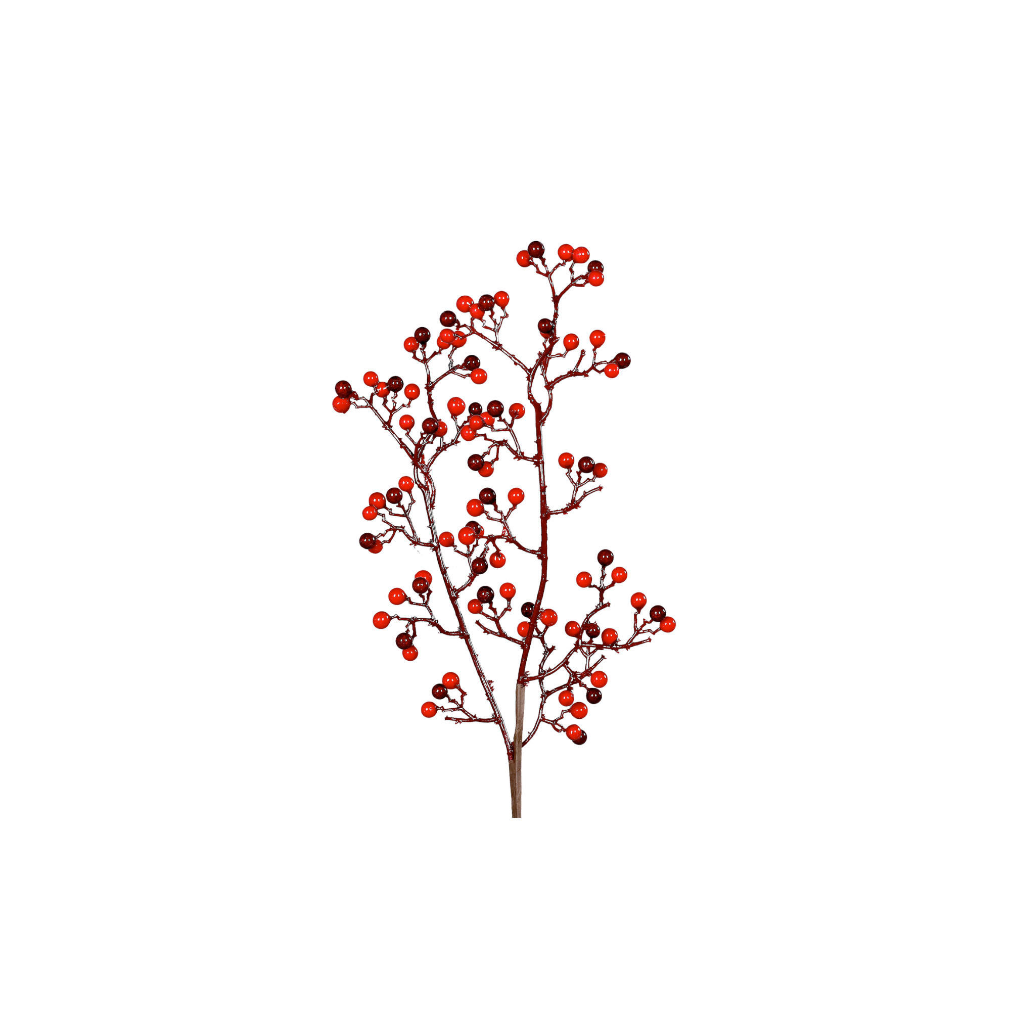 KUNSTBLUME - Bordeaux/Braun, Basics, Kunststoff (51cm)