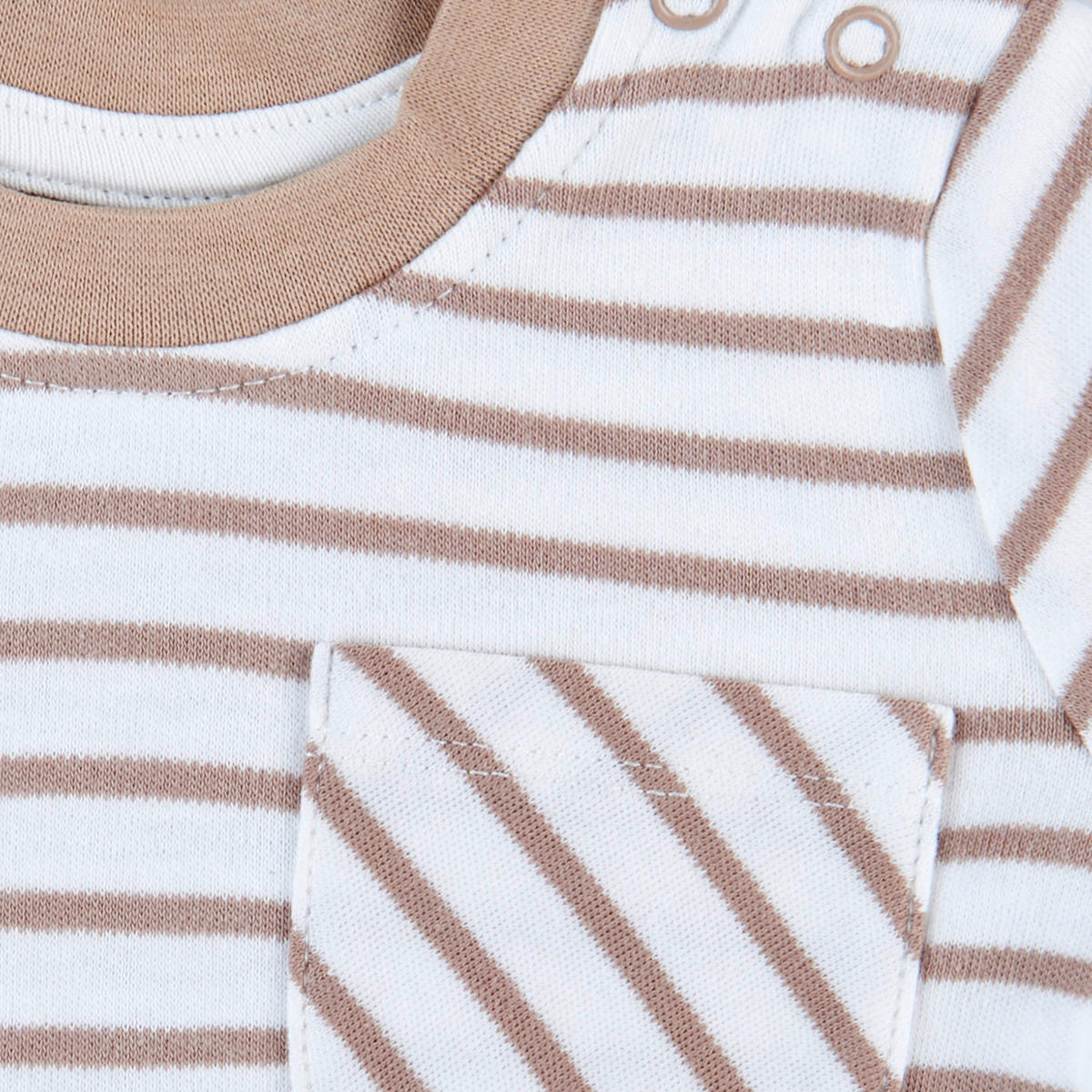 T-SHIRT - Beige/Weiß, Basics, Textil (80null) - Avelia