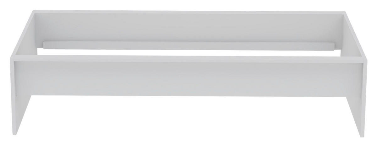BETTRAHMEN 90/200 cm  in Weiss  - Weiss, Konventionell, Holzwerkstoff (90/200cm) - Hom`in