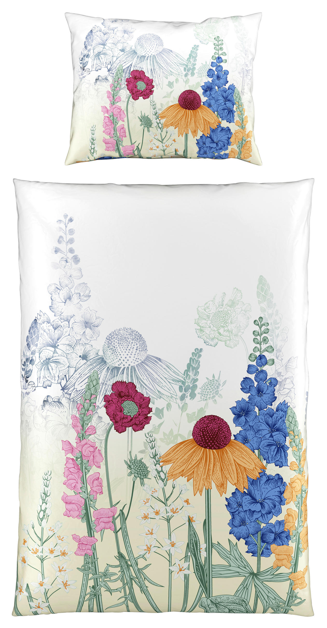 Satin Bettwäsche 140x200 cm Fanny Multicolor