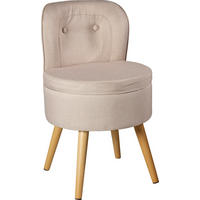 SESSEL Struktur, gesteppt Grau    - Naturfarben/Grau, Design, Holz/Textil (42/71/42cm) - Echtwerk
