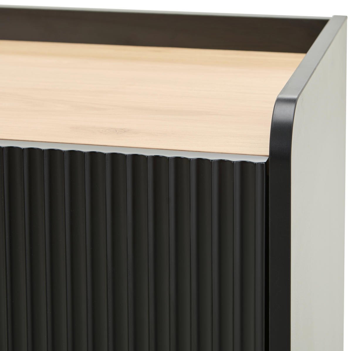 BYRÅ 70/121,6/40 cm  - svart/guldfärgad, Design, metall/trämaterial (70/121,6/40cm) - Xora